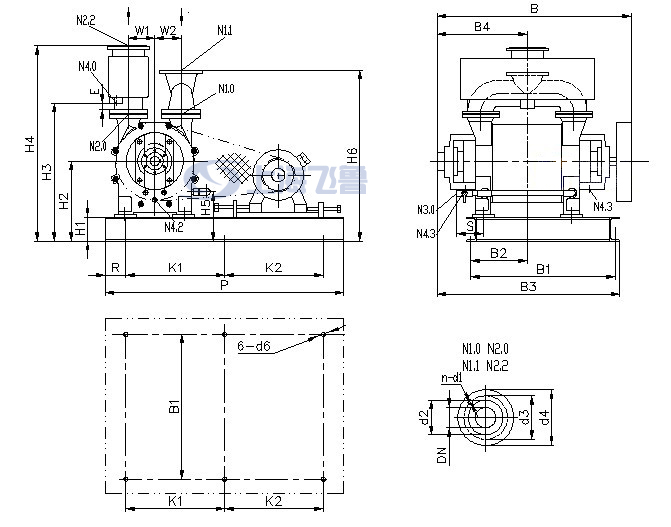 2BE1 202/203/252/253Ƥ������(d��ng)ˮ�h(hu��n)ʽ��ձð��b�ߴ�